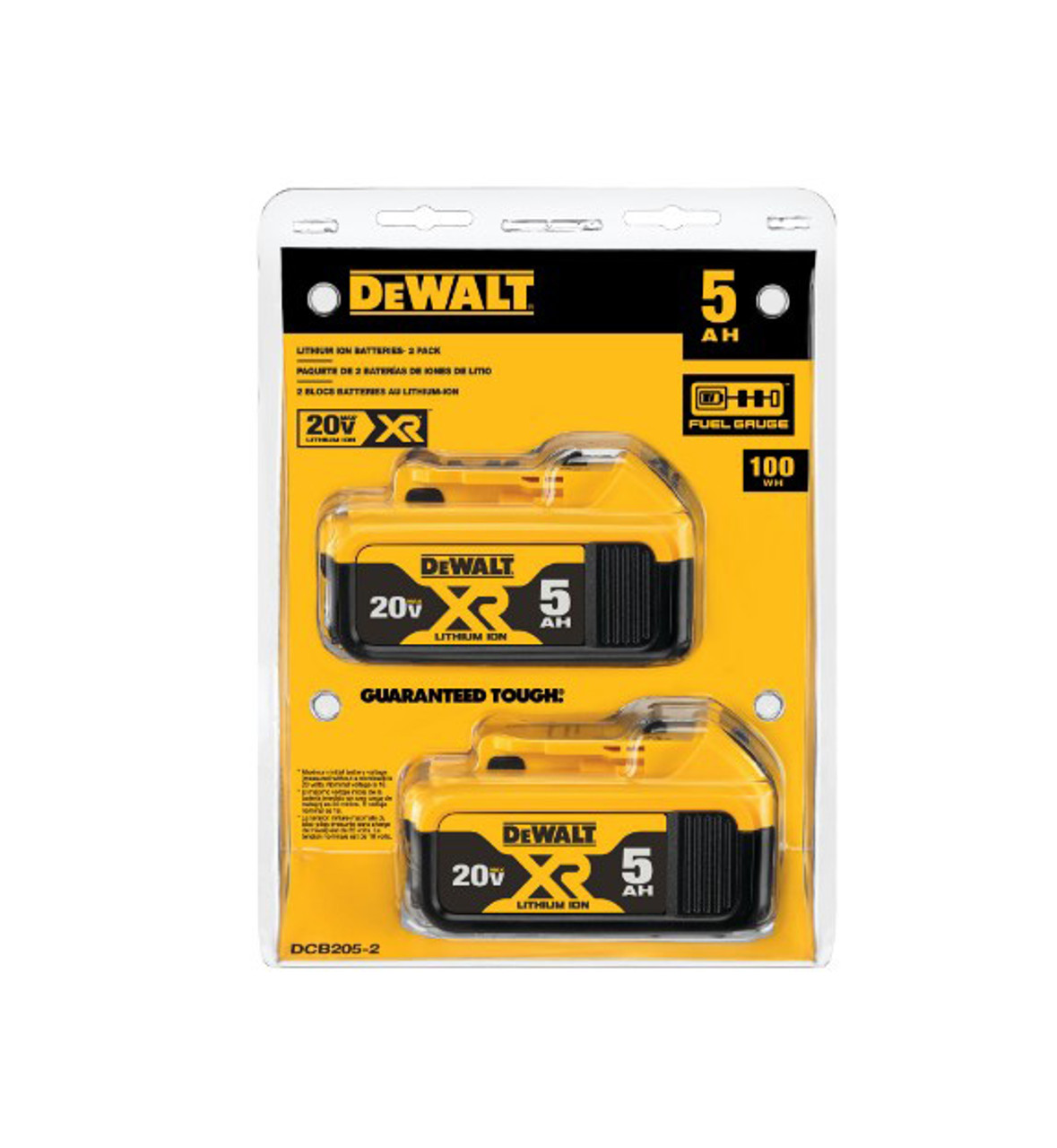 Dewalt 20V MAX XR 5Ah Battery 2-Pack