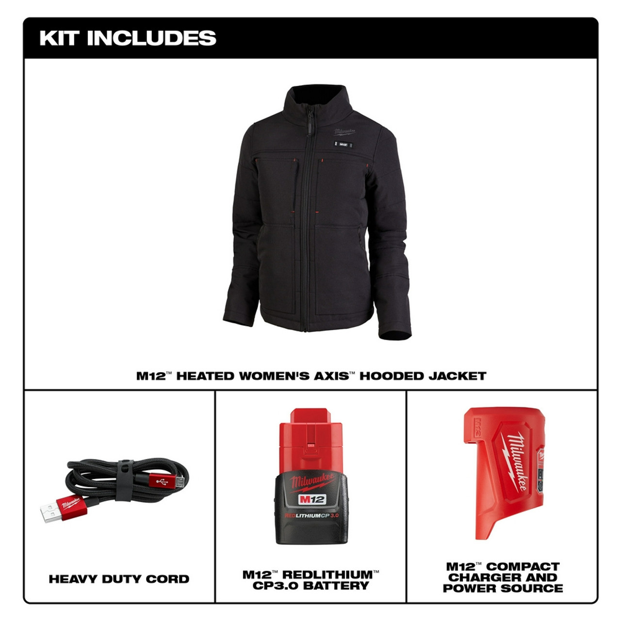 Milwaukee 234 M12™ Women’s Heated AXIS™ Jacket Kit