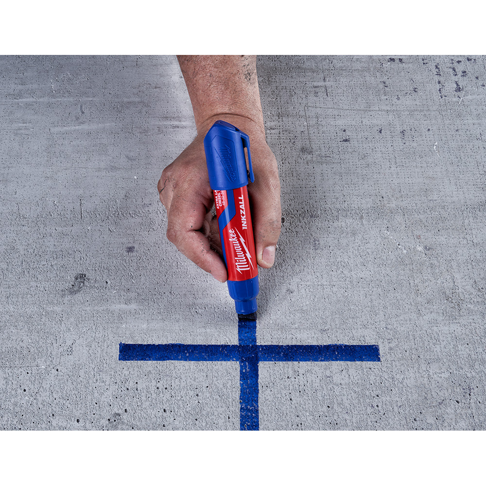 Milwaukee Indelible Marker - Extra Wide 14mm Tip | Black Or Blue Permanent Pen