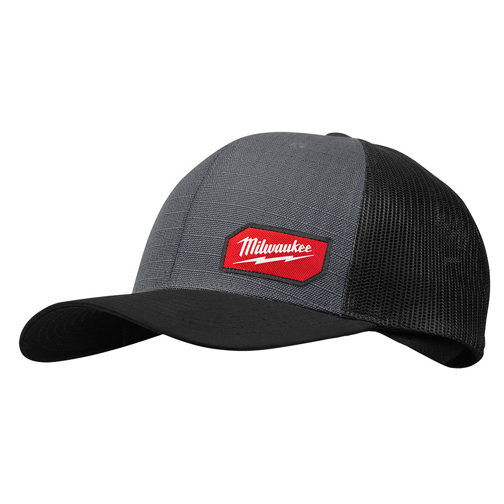 Gridiron Snapback Trucker Hat Gray