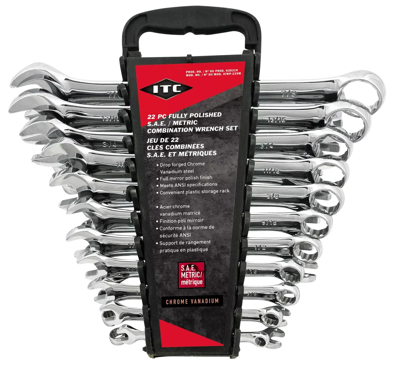 Powerbuilt 10mm Fully Polished Metric Combination Wrench – 644114 – Chrome Vanadium Steel