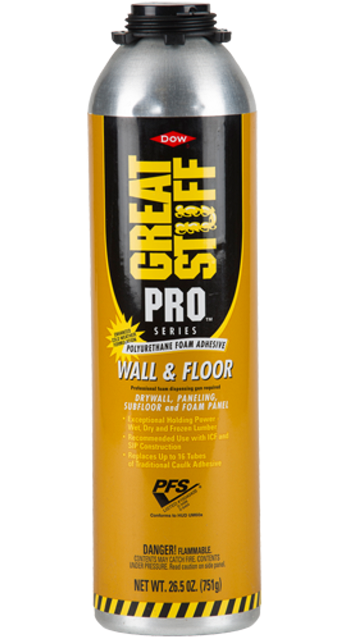 Great Stuff PRO Wall and Floor Adhesive Kit with Applicator gun