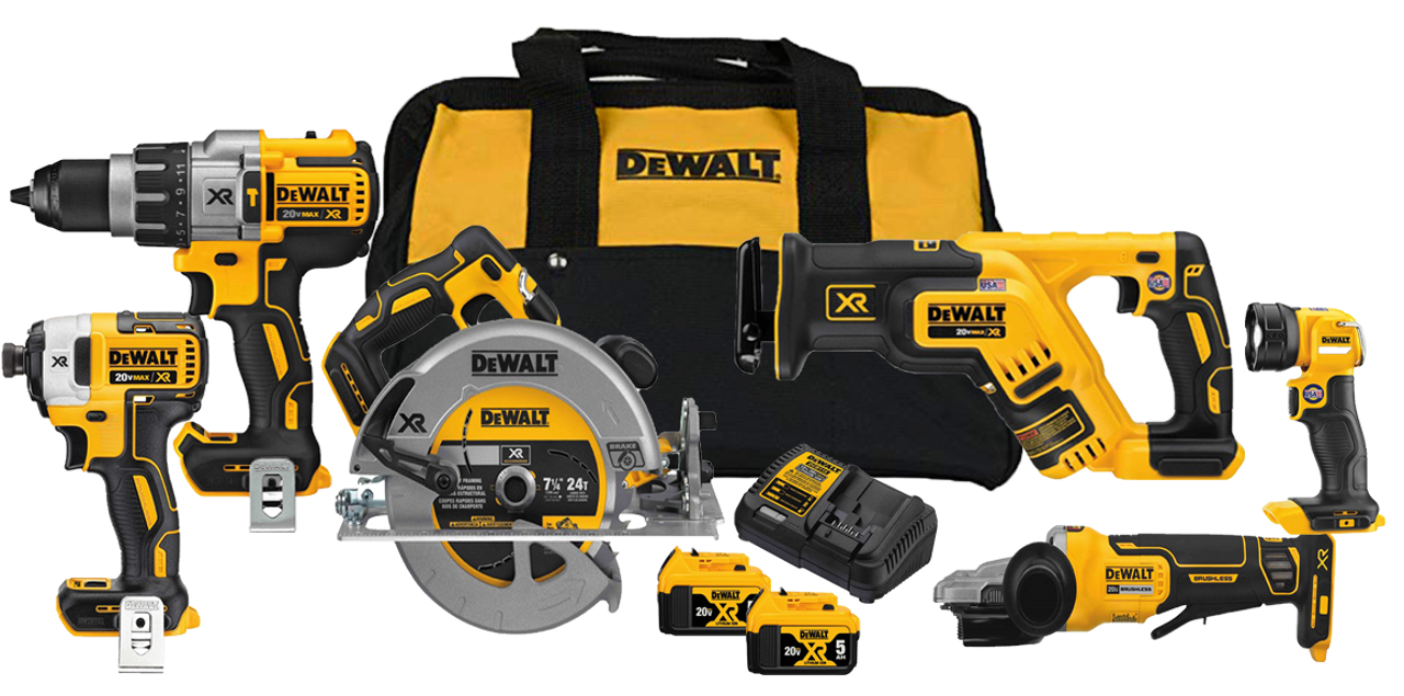 Dewalt DCK695P2 :: 6-Tool Kit, 20V :: PLATT ELECTRIC SUPPLY