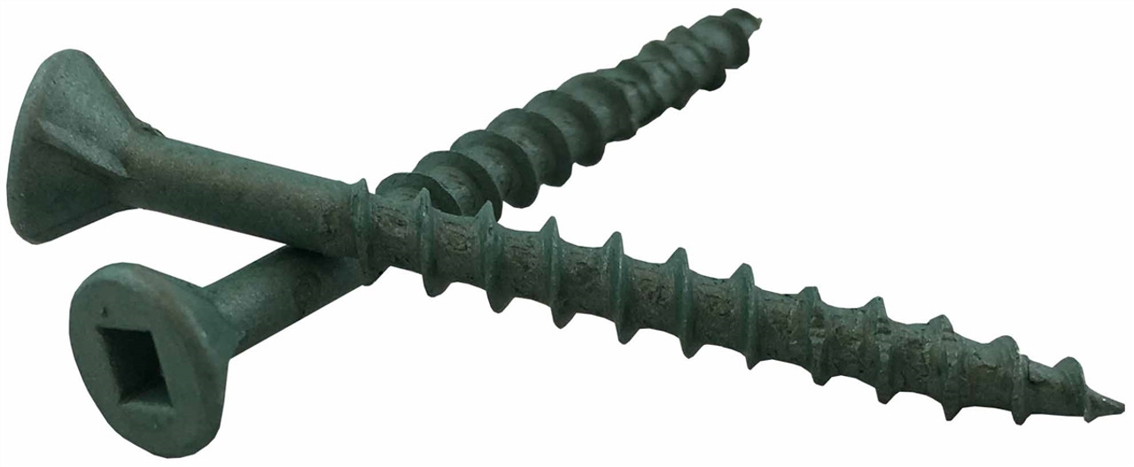 Robertson Drive Screws: Flathead, #8, 2 inch