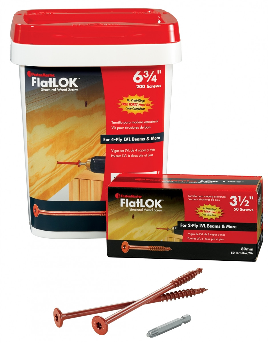 FastenMaster FlatLOK FH Wood Screw