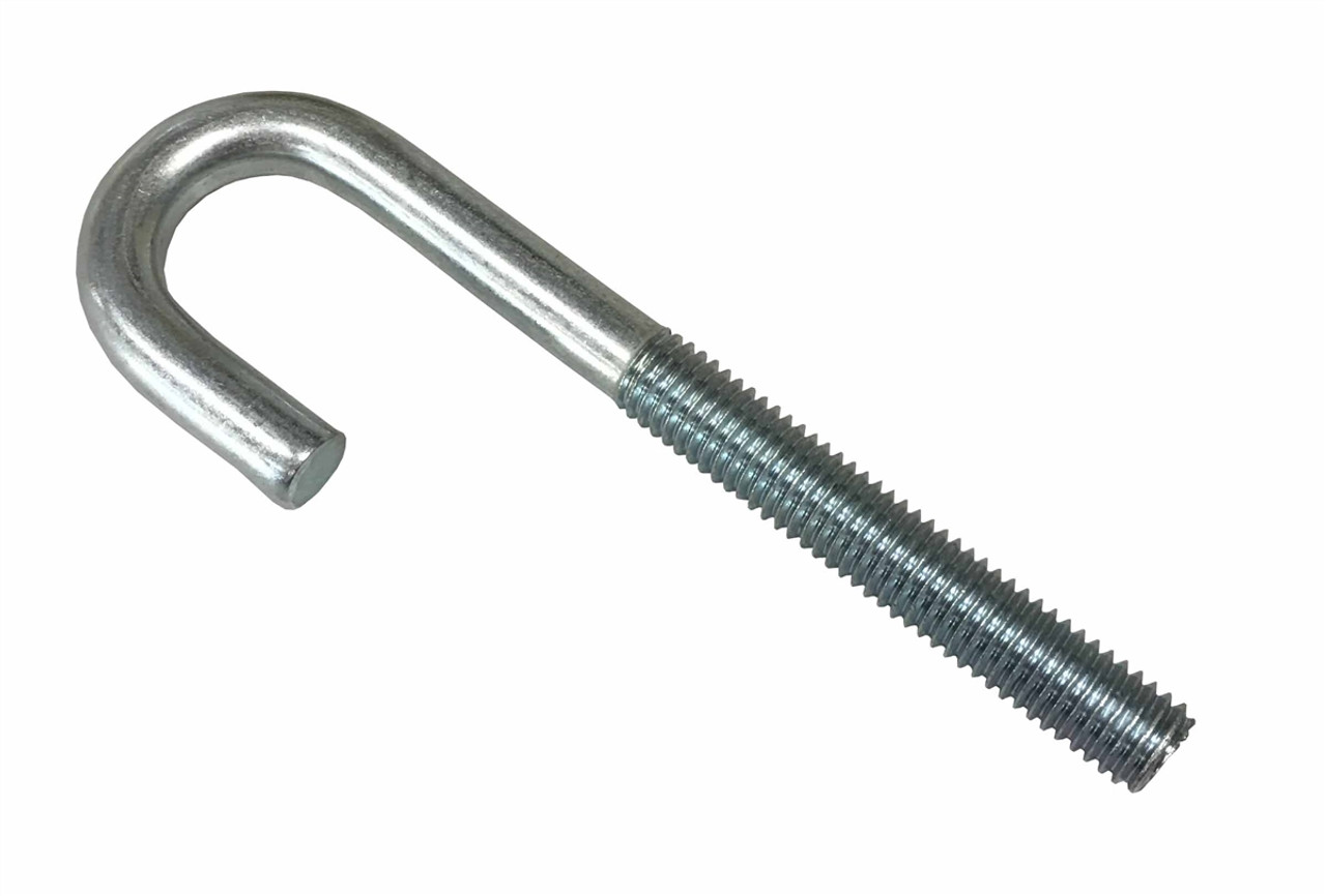 SPAENAUR 3/8 inch x 3 3/4 inch J Bolt - Zinc Plated