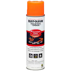 RustOleum 203027 Precision Line Fluorescent Orange Spray Paint