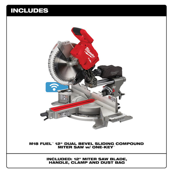 Milwaukee 2739-20 M18 FUEL™ 12 in. Dual Bevel Sliding Compound Miter Saw