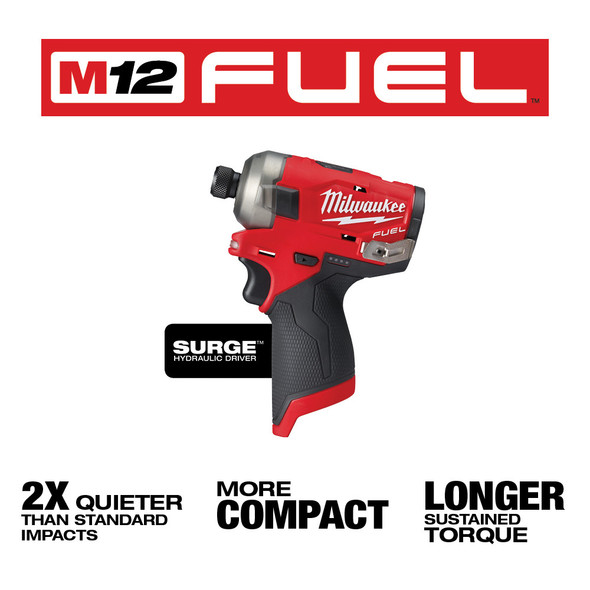 Milwaukee 2551-20 M12 FUEL™ SURGE™ 1/4 in. Hex Hydraulic Driver