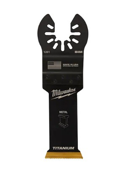 Milwaukee 1 1/8" Universal Fit Open-Lok Titanium Enhanced Bi-Metal Metal Blade