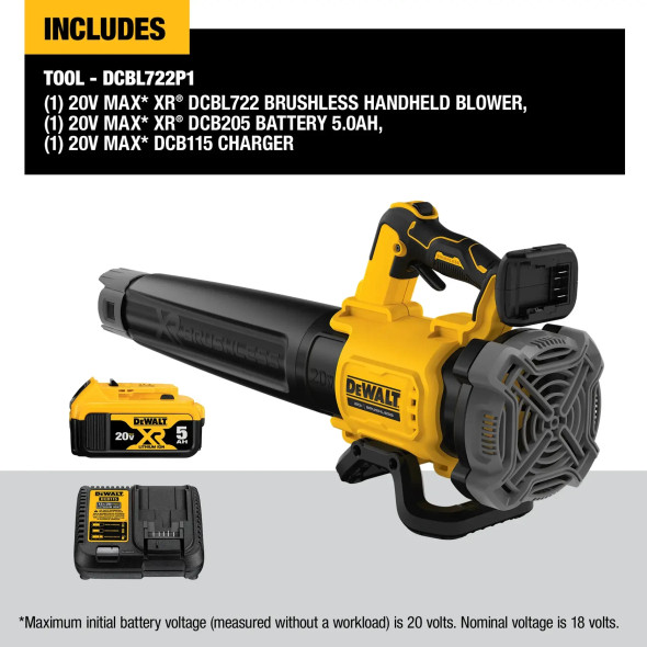 Dewalt Dcbl722P1 Blower Kit Includes