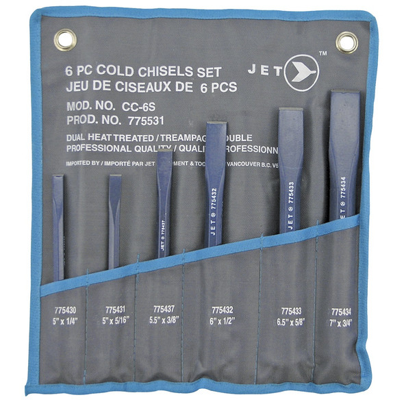 Jet 775531 6-Piece Cold Chisel Set