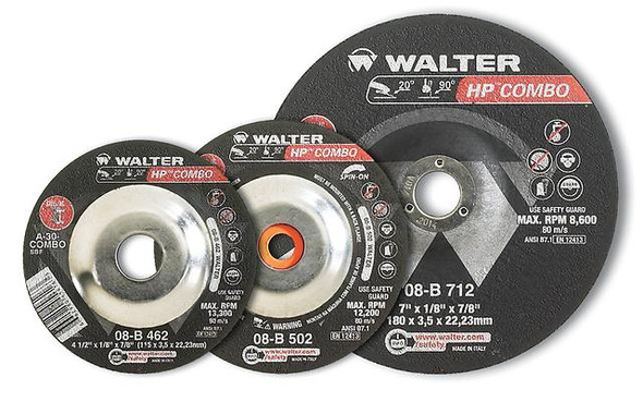 HP Combo Cutting and Grinding Wheel 5″ x 1/8″ x 7/8″ T-27 SPIN-ON