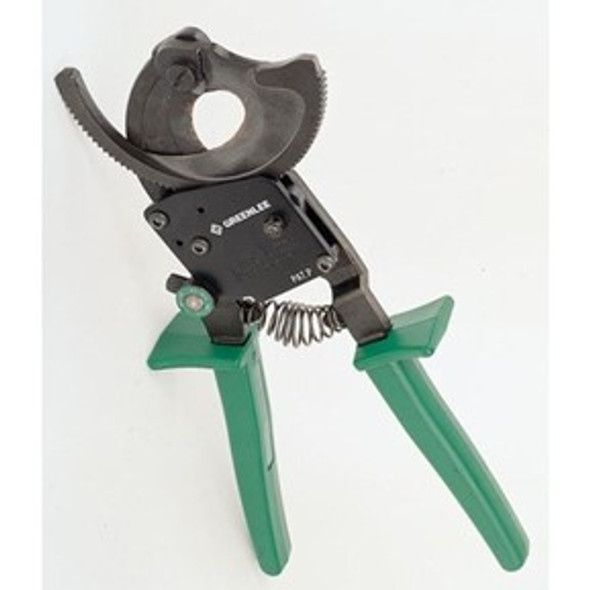 Greenlee's ratcheting cable cutter was specifically designed for a simple, one-hand operation.