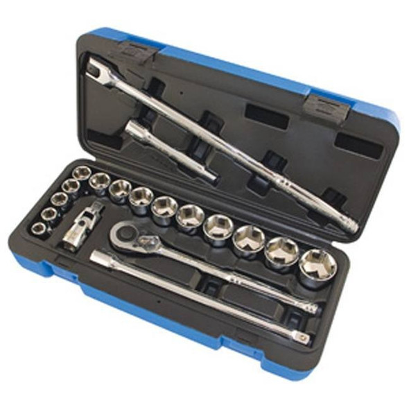 Jet  600323 SW1220-6 20-Piece 1/2″ Drive SAE Socket Wrench Set – 6 Point