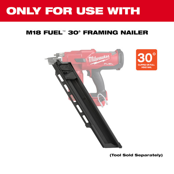 Milwaukee 48-08-2745 M18 FUEL™ 30 Degree Framing Nailer Extended Capacity Magazine