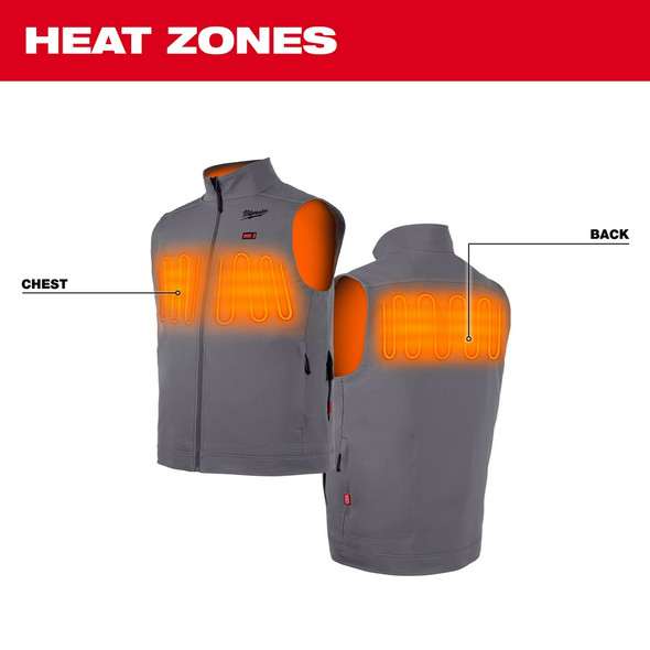 Milwaukee 304 M12™ Heated Toughshell™ Vest Gray