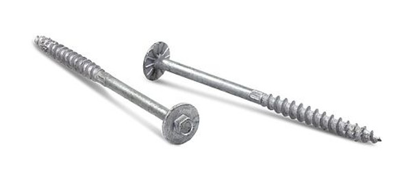 0.276" x 12" Timber Screw - Hot Dipped Galvanized, Pkg 30