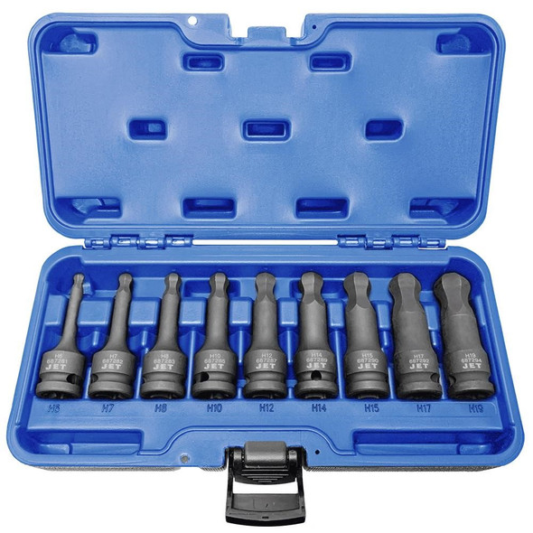 1/2″ Drive Metric Ball Nose Hex Impact Socket Set 9-Piece