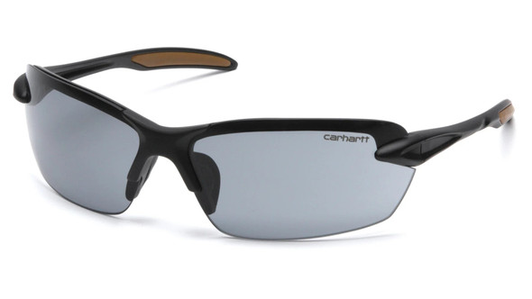 Carhartt CHB320D Spokane Gray Lens Black Frame Safety Glasses