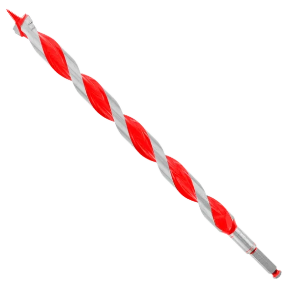 Diablo DAG3130 1-1/8 in. x 17-1/2 in. Auger Bit for wood and nail-embedded wood applications on white background.