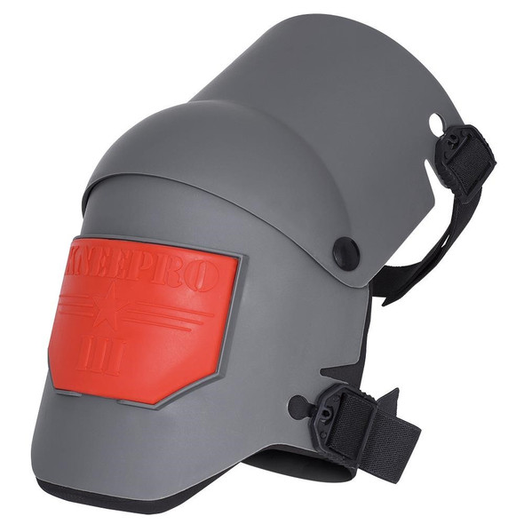 Sellstrom S96110 KneePro Ultra Flex III knee pads in grey with the distinctive orange grip strip.