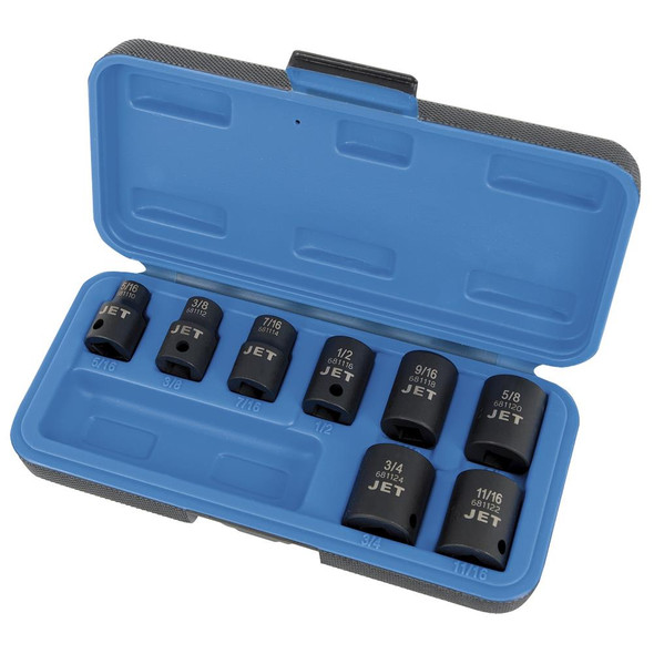 3/8″ Drive 6 Point SAE Impact Socket Set 8-Piece