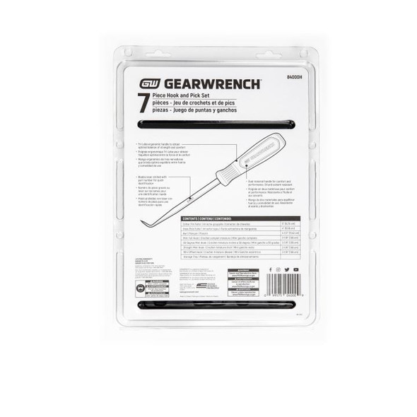 GearWrench 84000H Hook and Pick Set 7-Piece