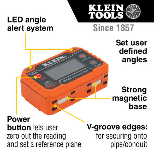 Klein 935DAA Digital Angle Gauge with Angle Alert