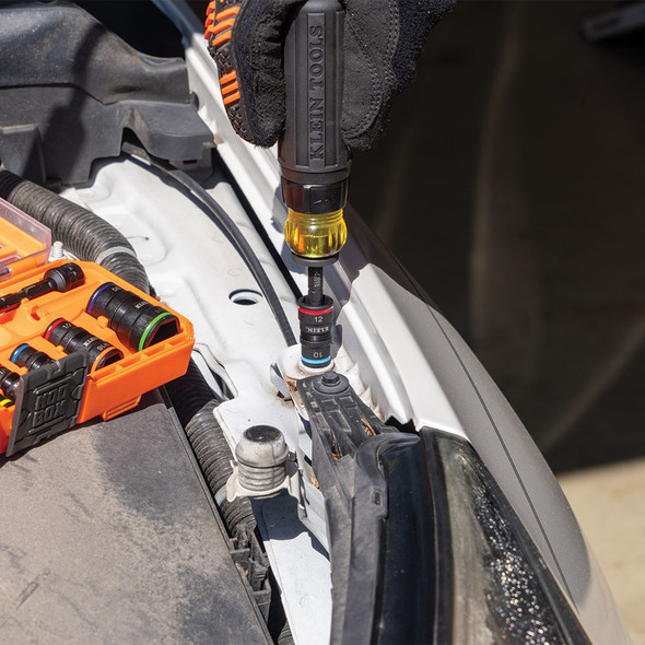 Klein 65242 KNECT Ratcheting Impact Flip Socket Screwdriver Set 13-Piece