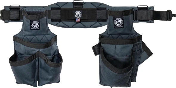 Occidental Leather 461010 Gunmetal Grey Leather Work Belt | Heavy-Duty Carpenter & Tradesman Belt