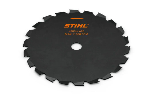STIHL 4119 713 4200 200mm 24 tooth chisel circular saw blade brushcutter blade for wood and brush cutting.