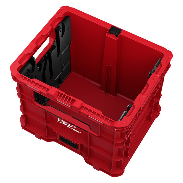 Milwaukee 48-22-8043 PACKOUT Crate XL Wire Pulling Kit with integrated wire spool holders and modular storage organization.