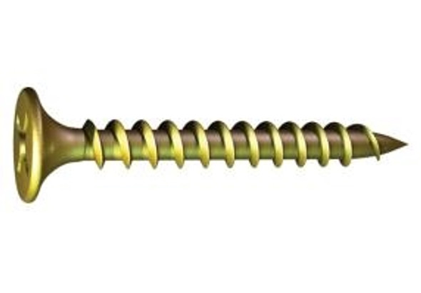 Grabber 1768YZ #10 by 6" Bugle Head Streaker Screws Fine Yellow Zinc