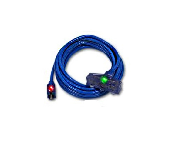 Pro Glo 12/3 Triple Tap 50 Foot Extension Cord Blue