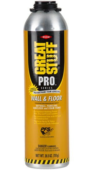 GREAT STUFF PRO, Wall and Floor Gun Adhesive - 26.5oz