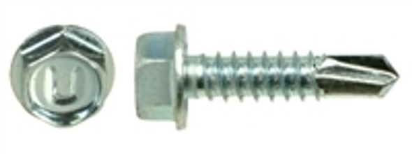 Ucan THW 14114K, #14-14 x 1 1/4" Hex Head Zinc Plated Tek Screw - Jug