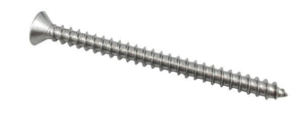 #10 x 2-1/2" Flat Head Square Drive Type A Screws - Stainless Steel