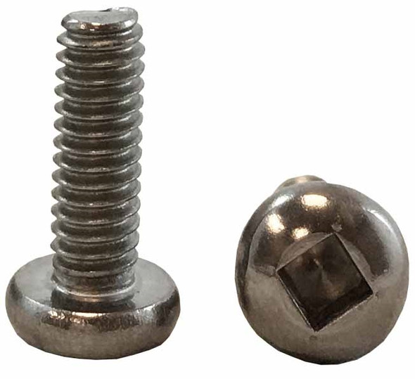 Machine Screw #10-32 x 1/2" - Round Head Robertson - Stainless Steel