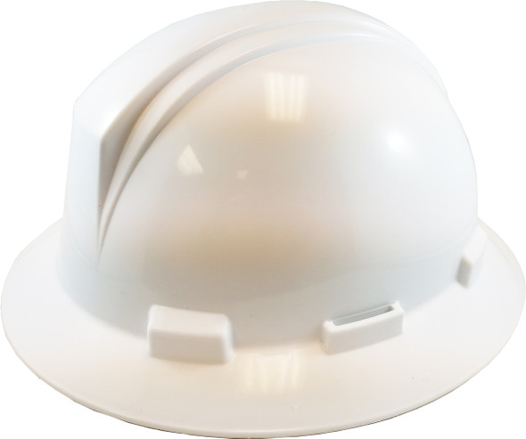 Kilimanjaro Full Brim Hard Hat CSA Type 1, Ratchet - White