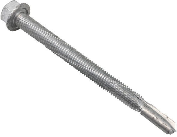 SFS Intec Self Drilling Hex Washer Head- No Washer Stainless Steel, 14-20" X 3"  #5 Drill Point