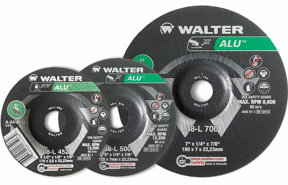 Walter 5" x 1/8" ALU Grinding Wheel/Disc - A-24-ALU