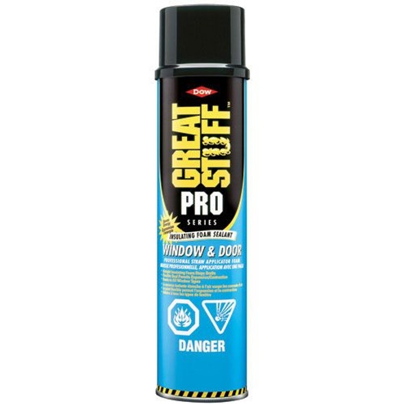 Dow 217025, GREAT STUFF PRO, Window and Door Insulating Straw Foam Sealant