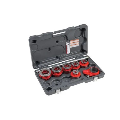 Ridgid 36475 Model 12R exposed ratchet threader set 1/2 inch to 2 inch complete kit.