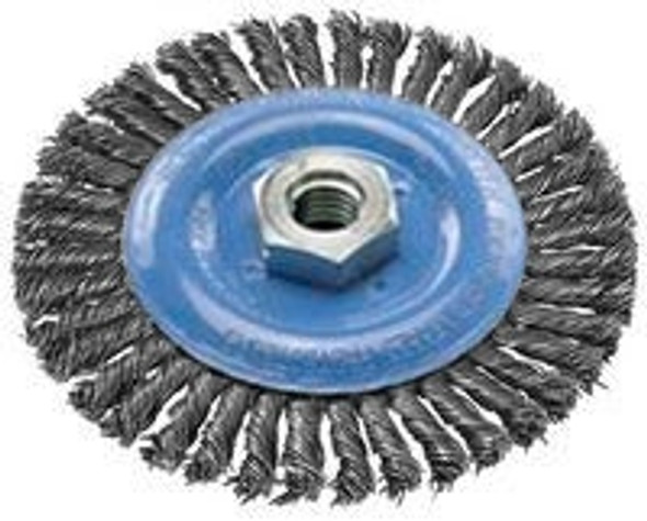Walter 13-K 514, Knot-Twisted Stringer Bead Wire Wheel Brush - 5" x 5/8-11"