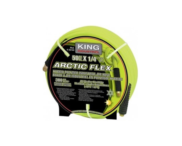 King Canada Arctic Flex Manual Hose Reel with Hybrid Polymer Air