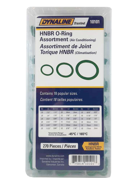 Dynaline 10101 O RING ASSORTMENT 270PCE