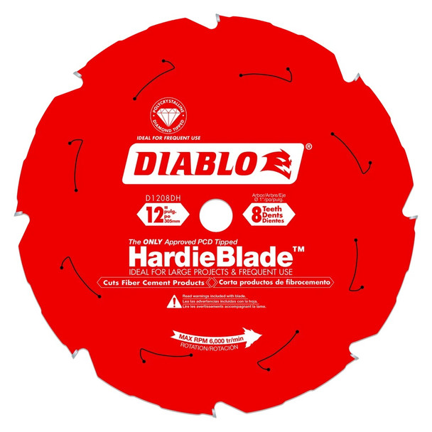 Hardie 12"- 8T Ultimate Fiber Cement Blade