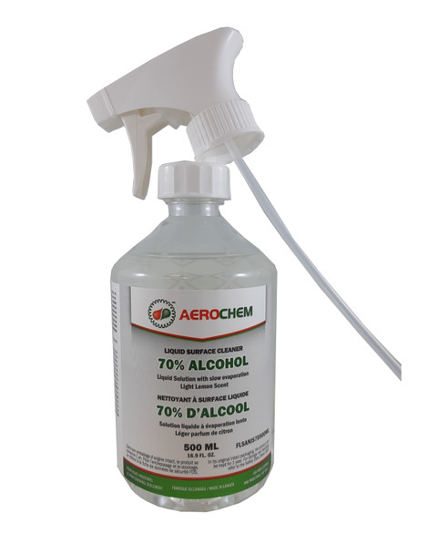 Walter FLSANIS70 AEROCHEM 70% Alcohol Liquid Surface Cleaner - 500ml Spray