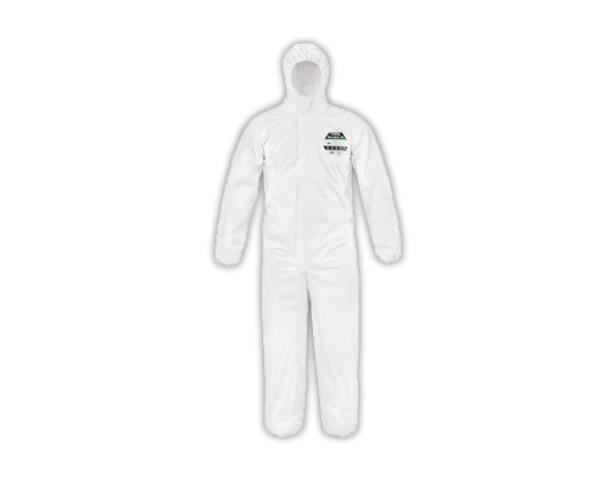 Individually Packaged Coveralls (Front View)